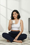 Zivame Knit Cotton Loungewear Bottom - Naval Academy — thumbnail 4